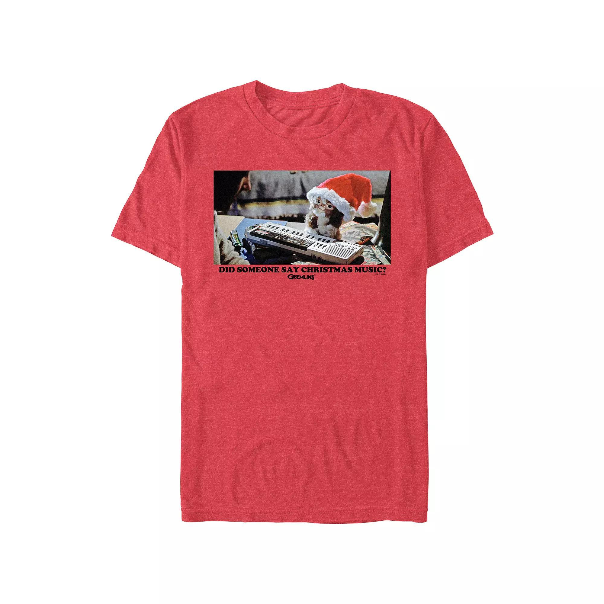 Men's Gremlins Gizmo Christmas Music Graphic Tee,  Product Image