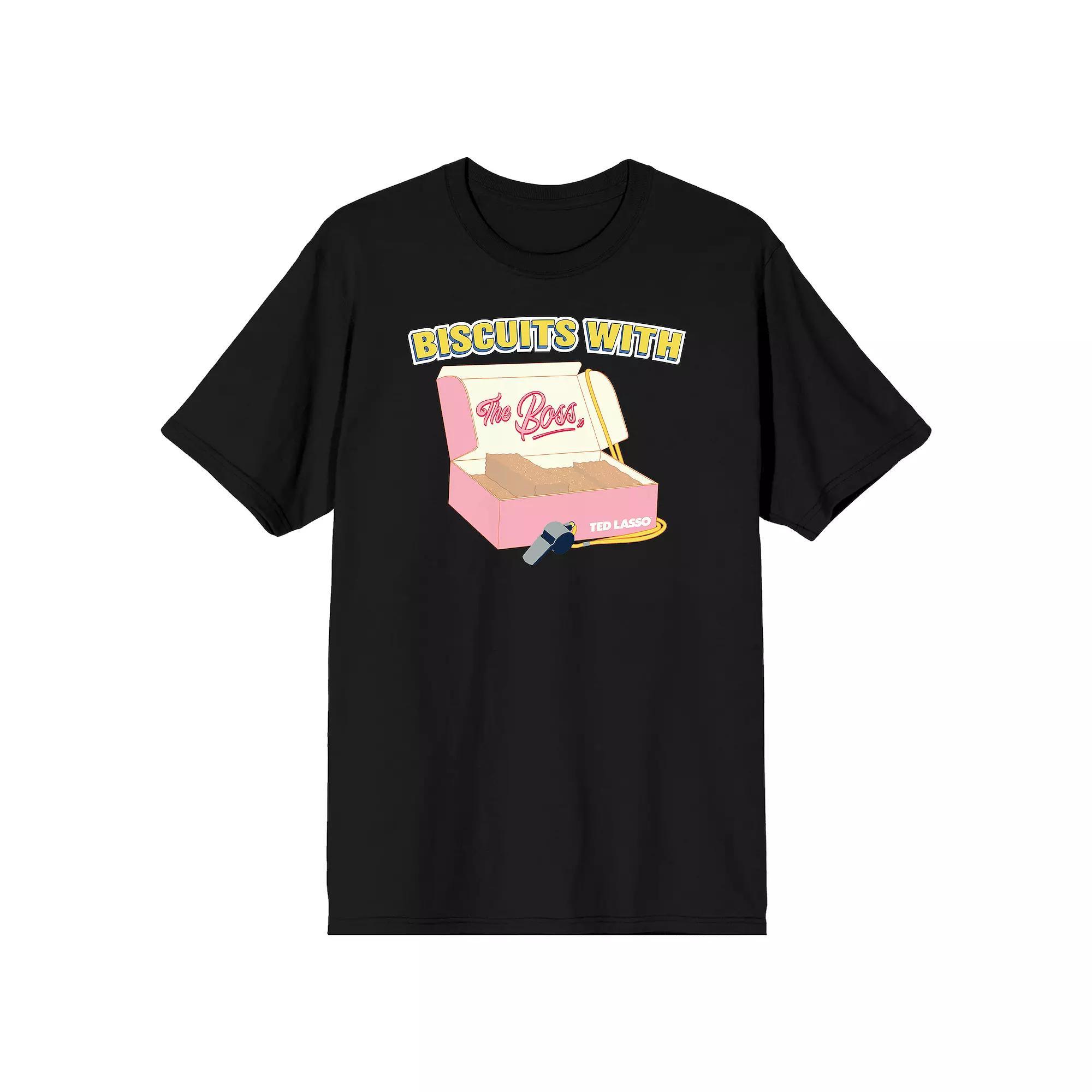 Men's Ted Lasso Biscuits Tee, Size: XL, Black Product Image