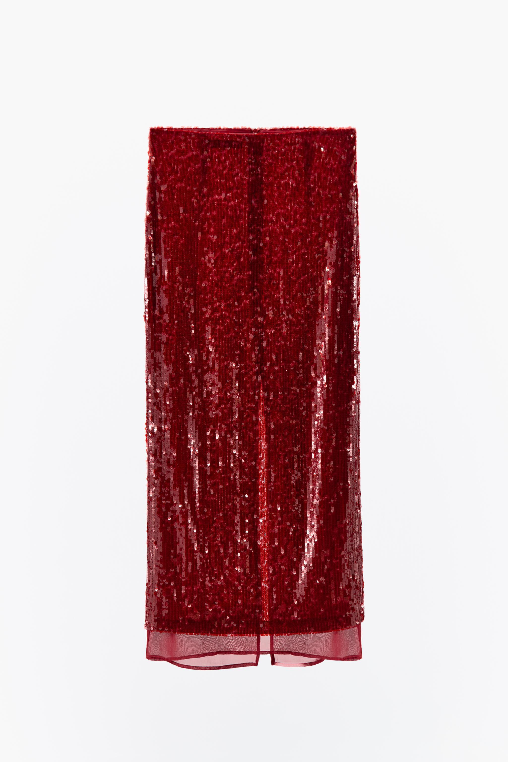 SEQUIN MIDI SKIRT Product Image