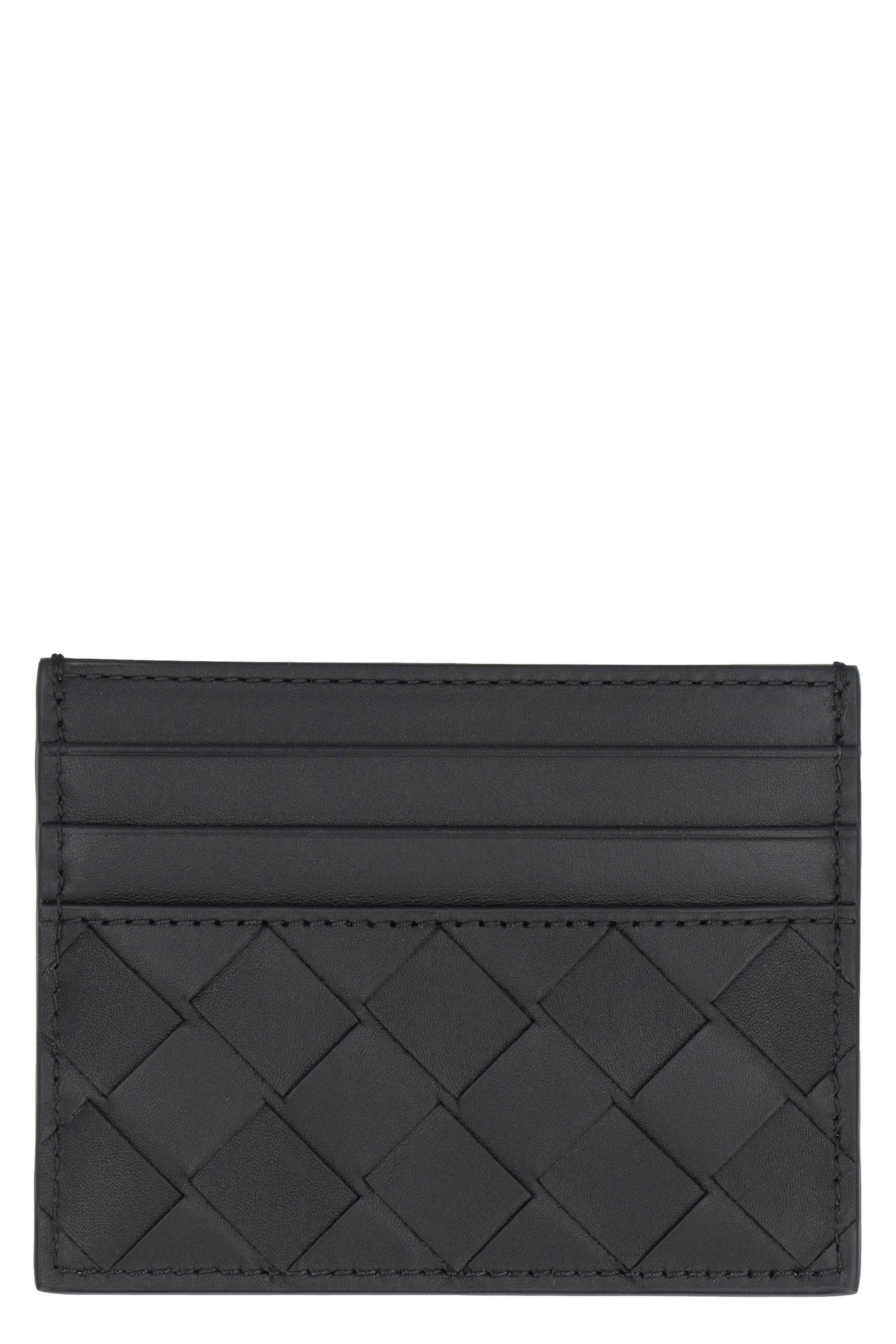 BOTTEGA VENETA Men's  Intrecciato Credit Card Case In Black Product Image