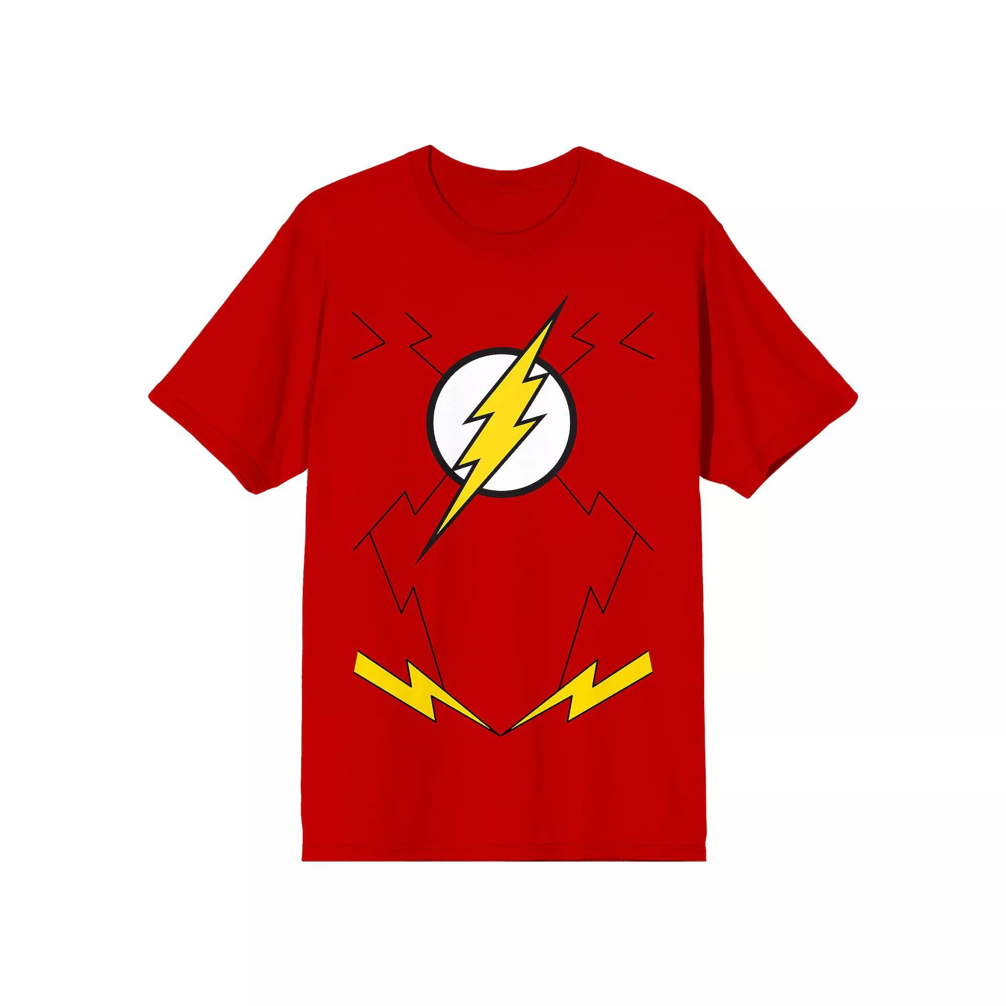 Men's Justice League Flash Crest Tee, Size: Medium, Red Product Image