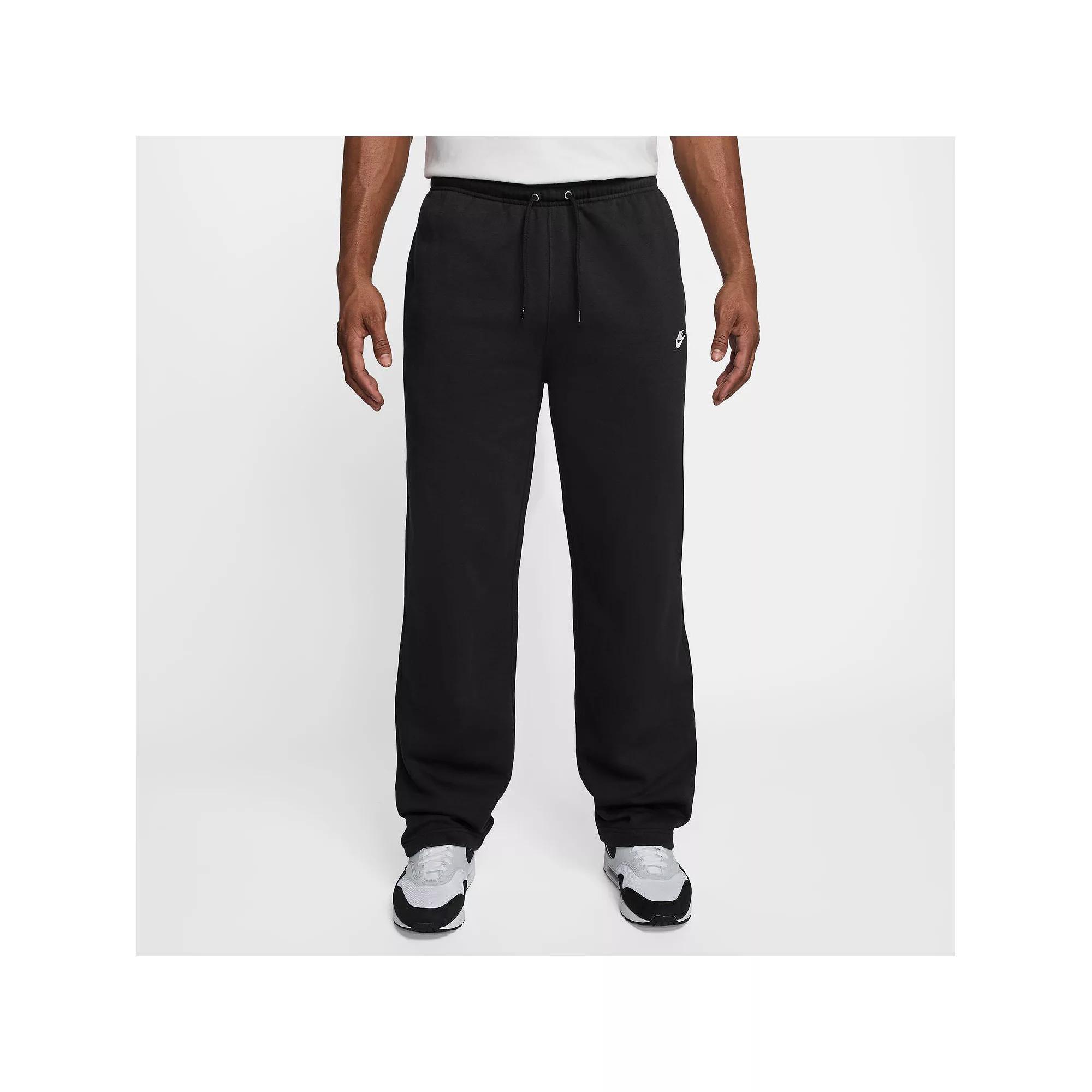 Nike Mens Club Open-Hem Fleece Pants | FN3730-010 Product Image