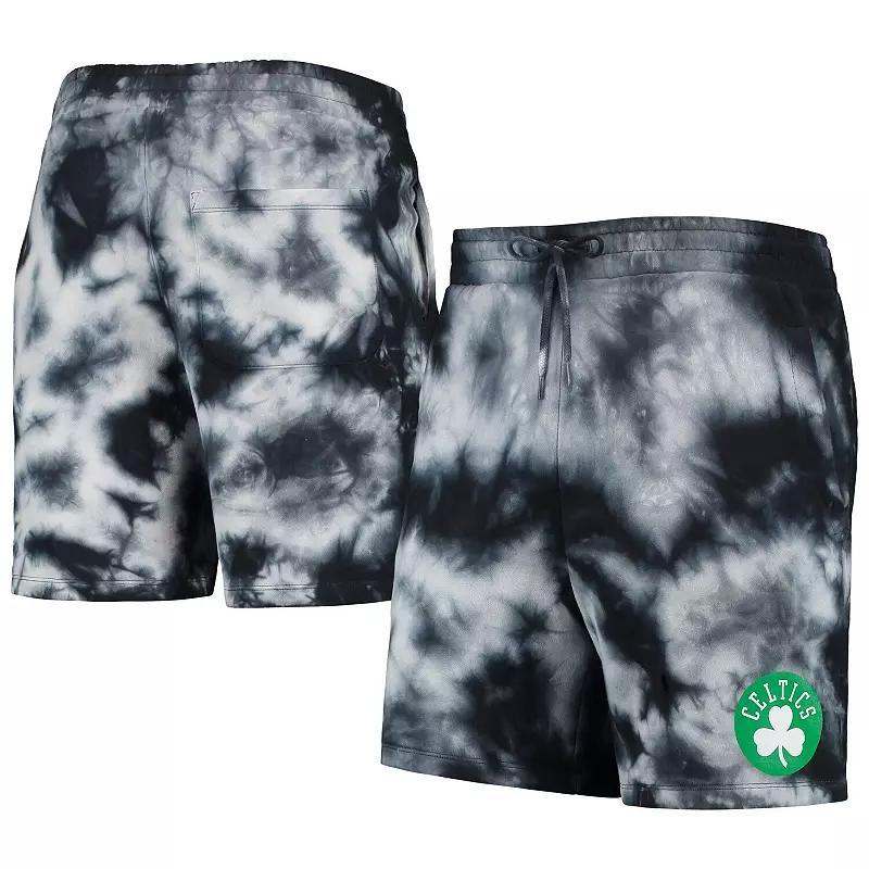 Mens New Era Boston Celtics Fleece Tie-Dye Shorts Product Image