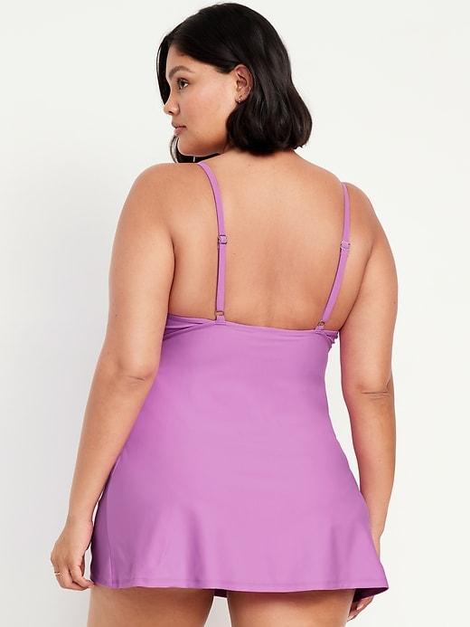 Twist-Front Swim Dress Product Image