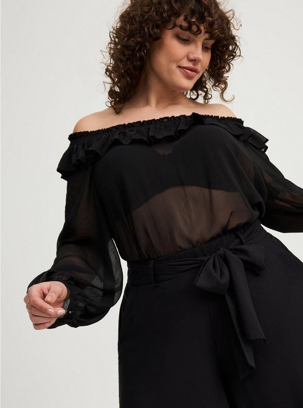 Off-Shoulder Ruffle Top Product Image