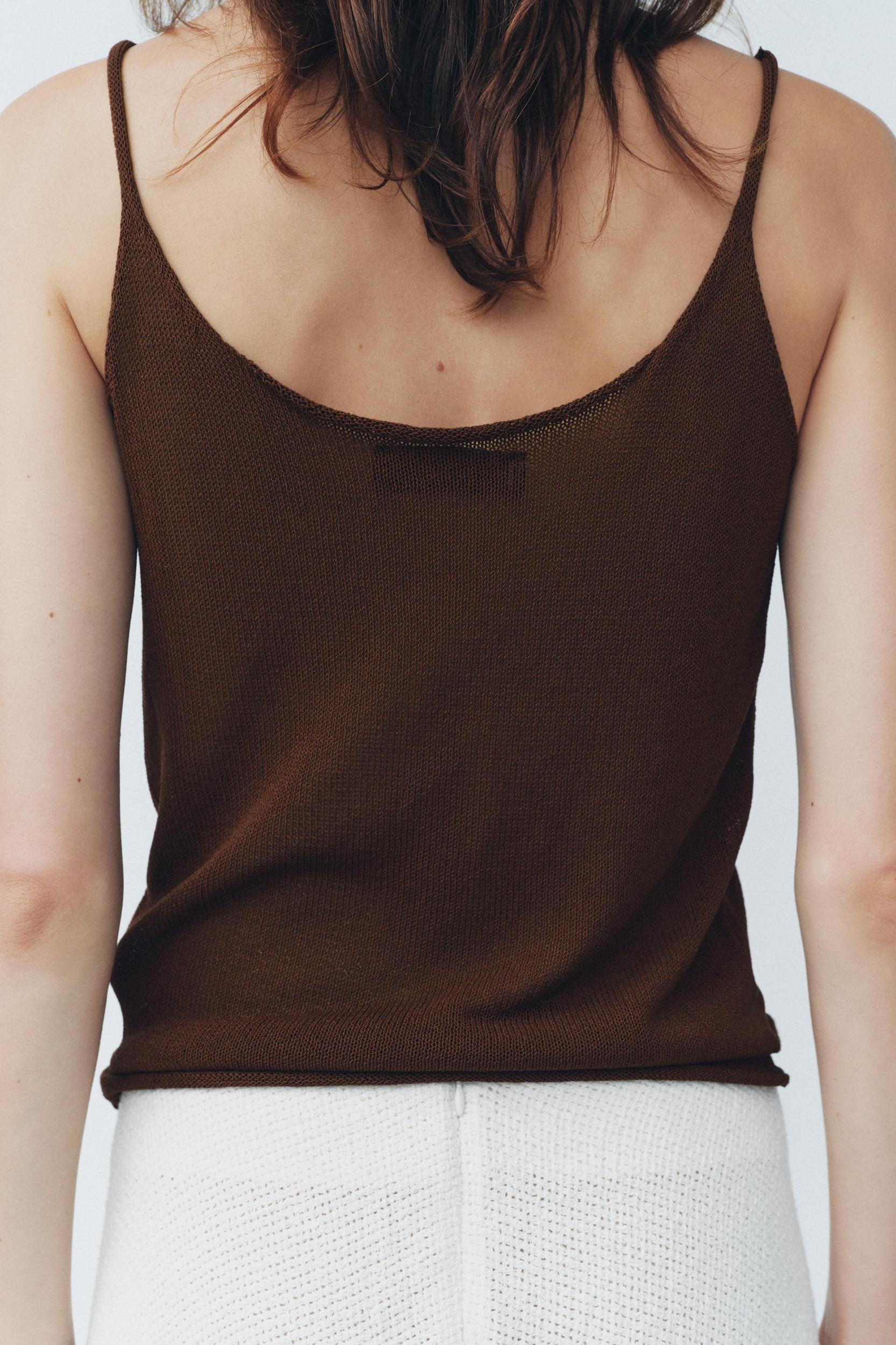 STRAPPY KNIT TOP Product Image