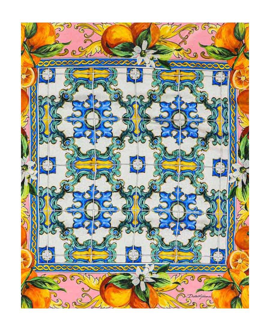 DOLCE & GABBANA Printed Scarf In Multicolor Product Image