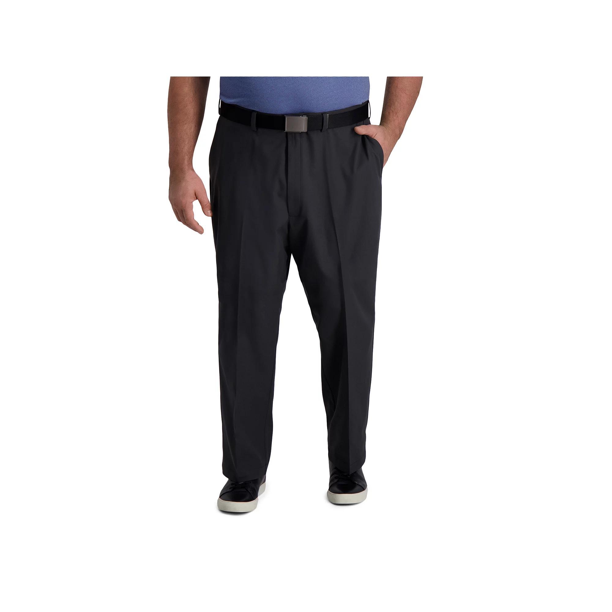 Big & Tall Haggar® Cool Right® Classic-Fit Flat-Front Performance Flex Pants, Men's,  Product Image