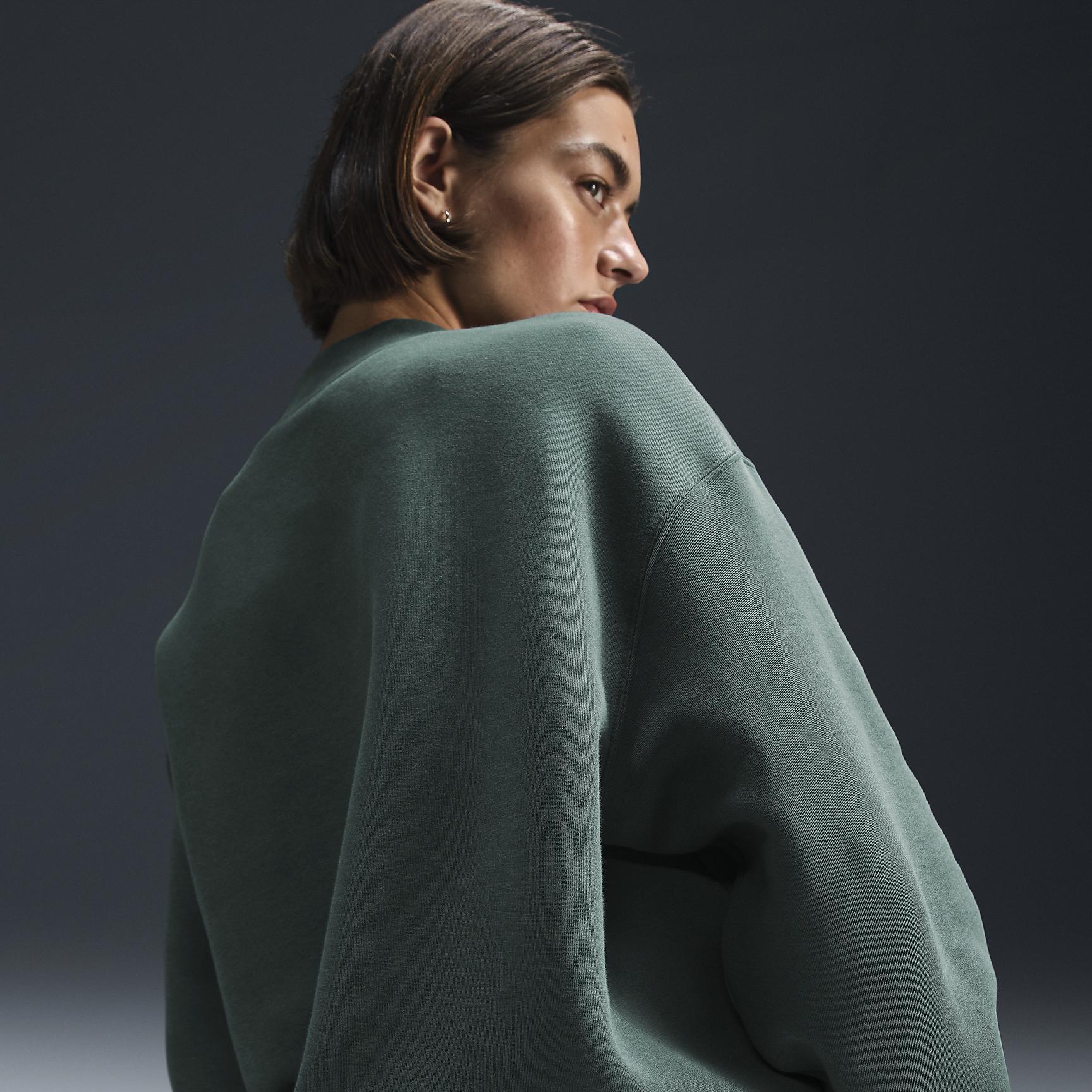 Womens Nike Sportswear Tech Fleece Oversized Crewneck Sweatshirt Product Image