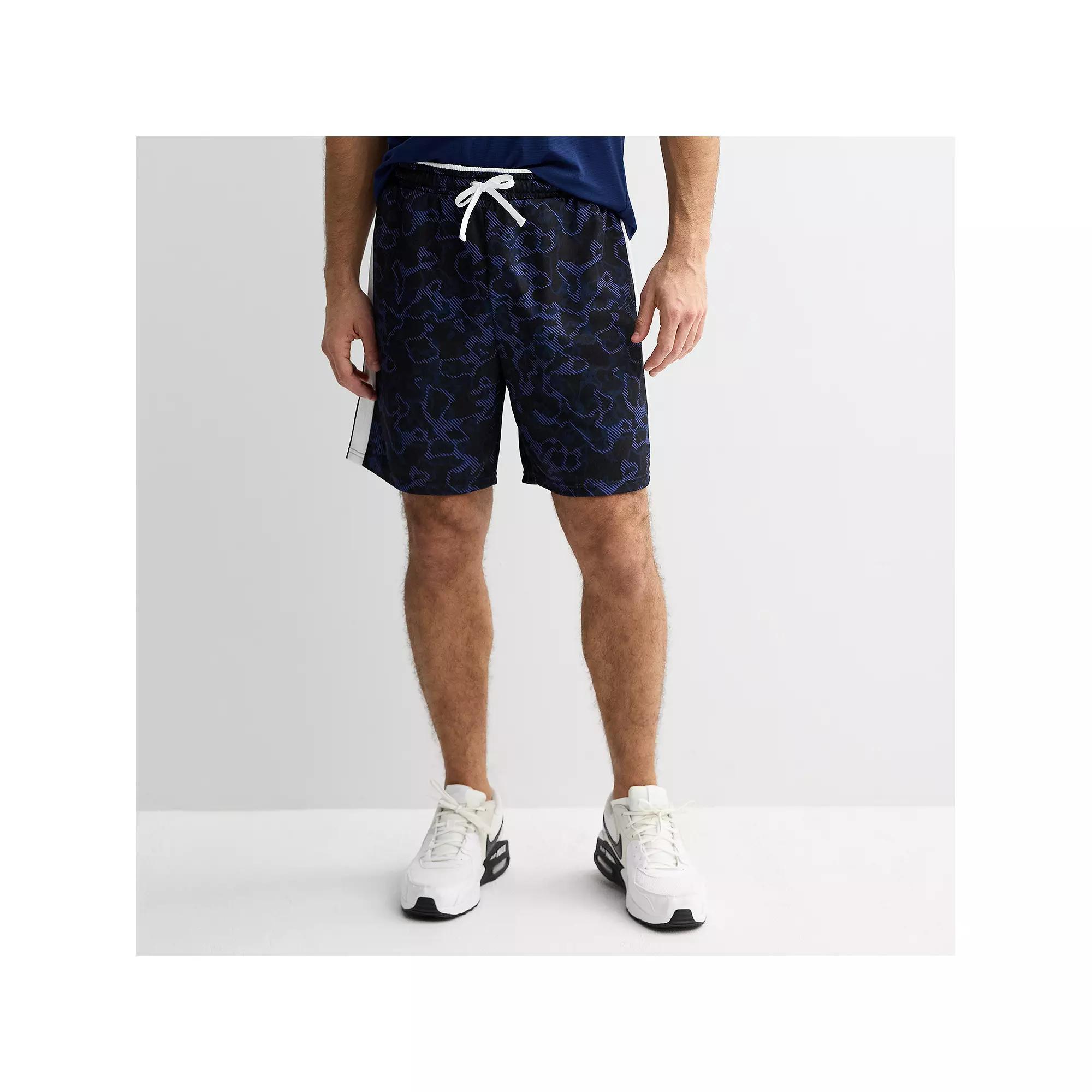 Men's Tek Gear® Retro 8 in. Basketball Shorts, Size: XS, Black Lines Product Image