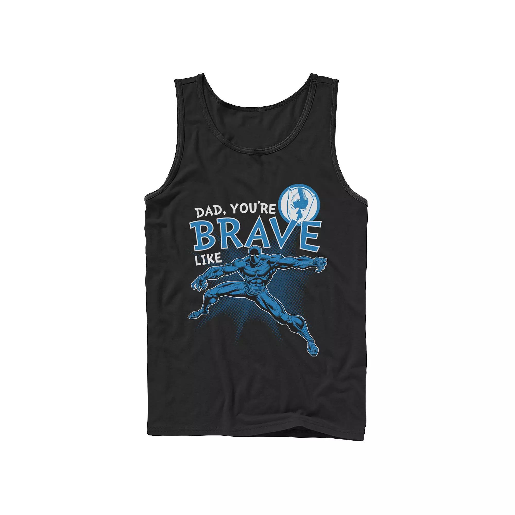 Men's Marvel Black Panther Brave Dad Father's Day Tank Top, Size: Medium Product Image