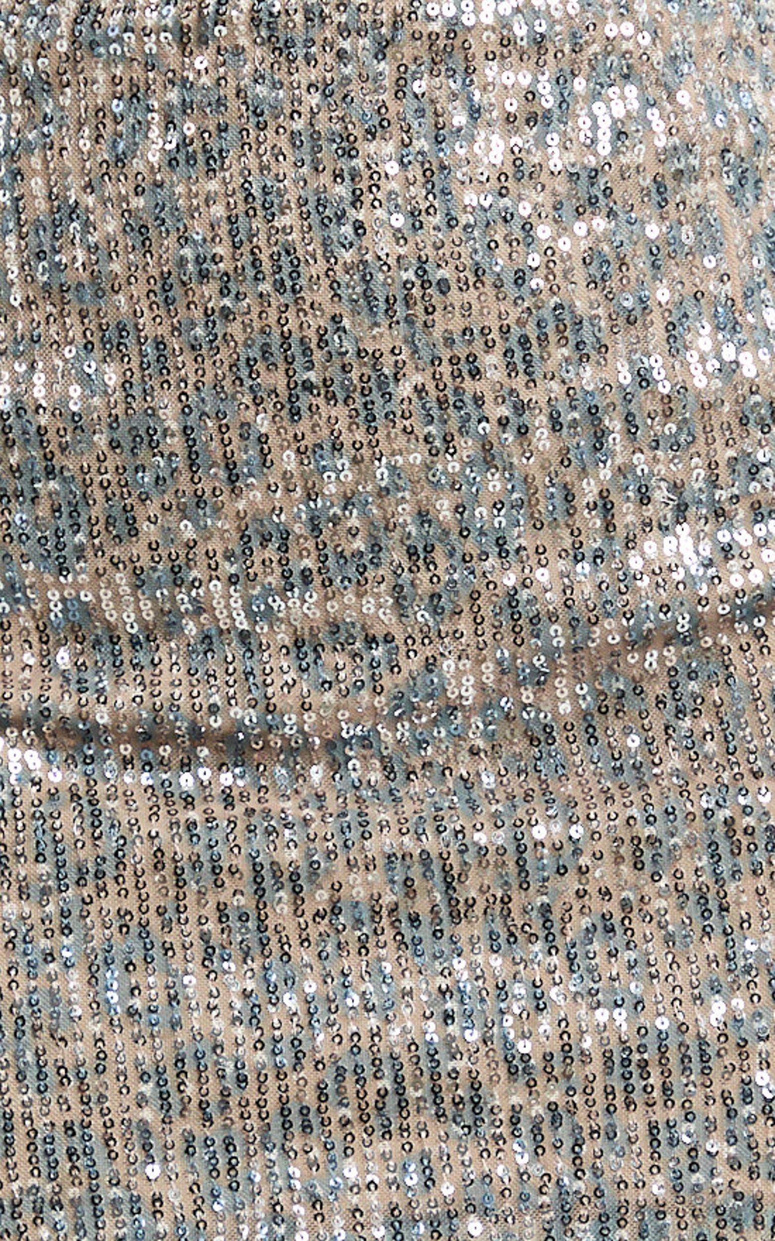 Lexie Mini Skirt - Mid Waisted Sequin Leopard Skirt in Leopard Print Product Image