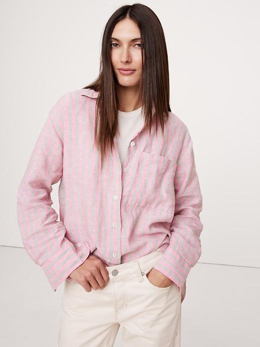 The Oversized Linen Shirt Product Image