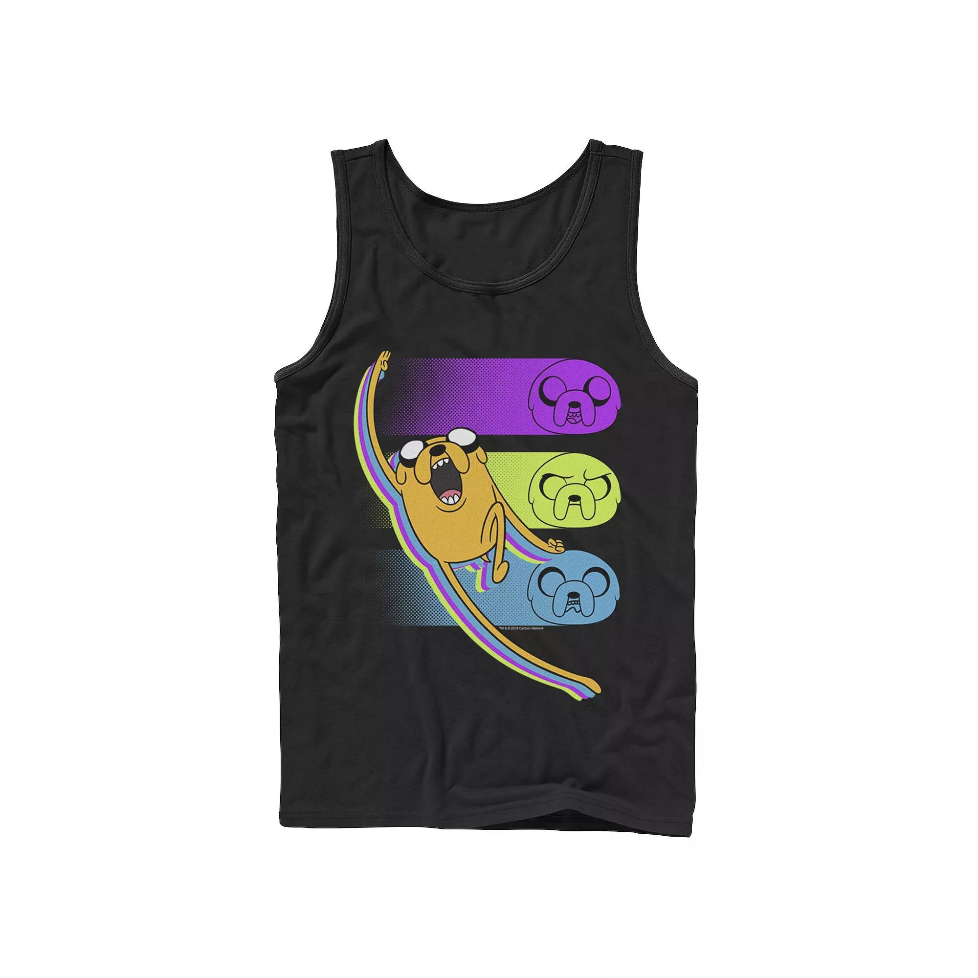 Men's Cartoon Network Adventure Time Jake Emotions Tank Top, Size: XL, Athletic Grey Product Image