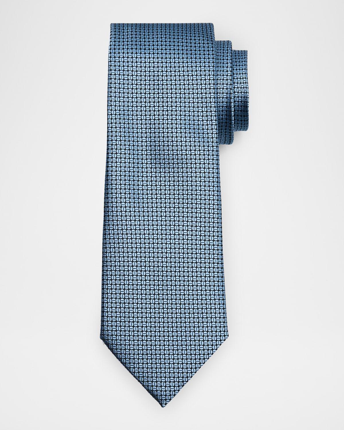 Men's Tonal Geometric Jacquard Tie Product Image