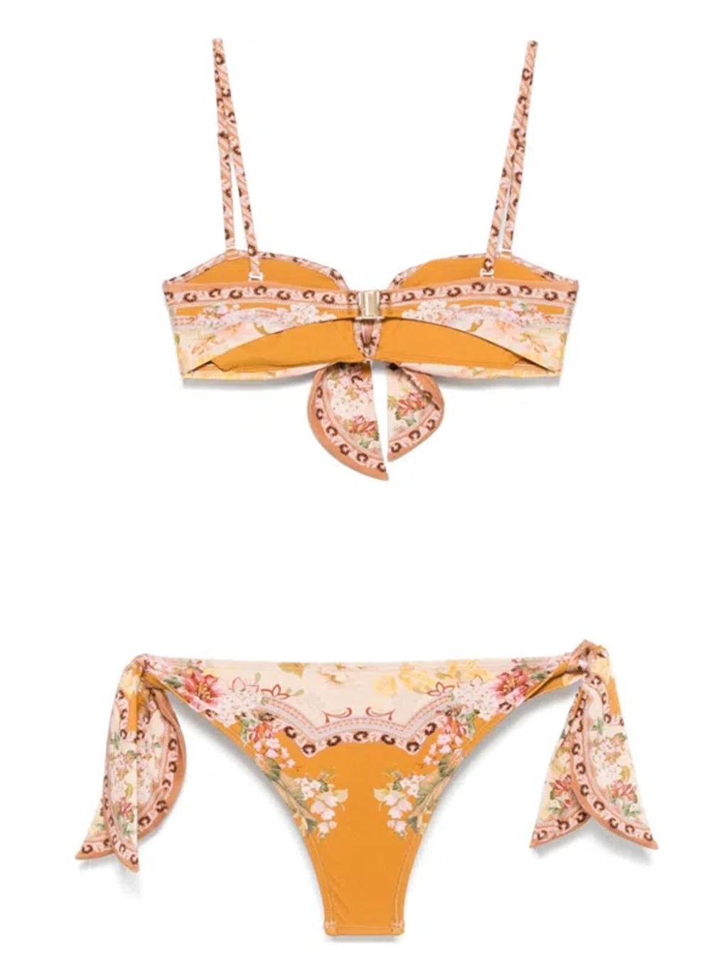 ZIMMERMANN Wylie Bikini In Orange Product Image