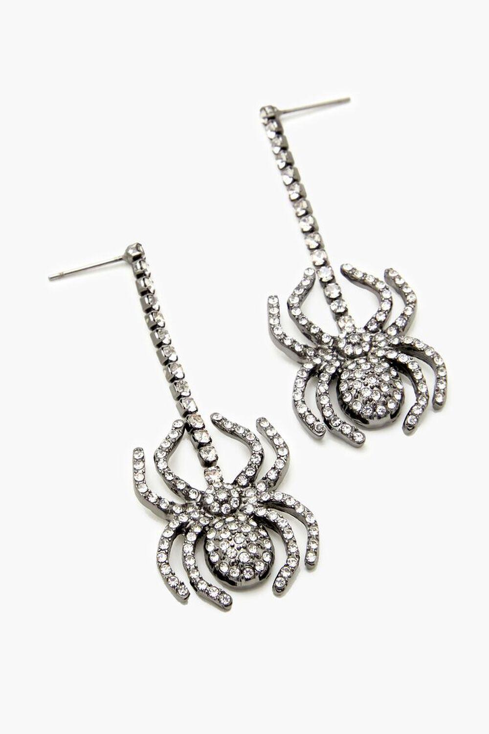 Rhinestone Spider Drop Earrings | Forever 21 Product Image