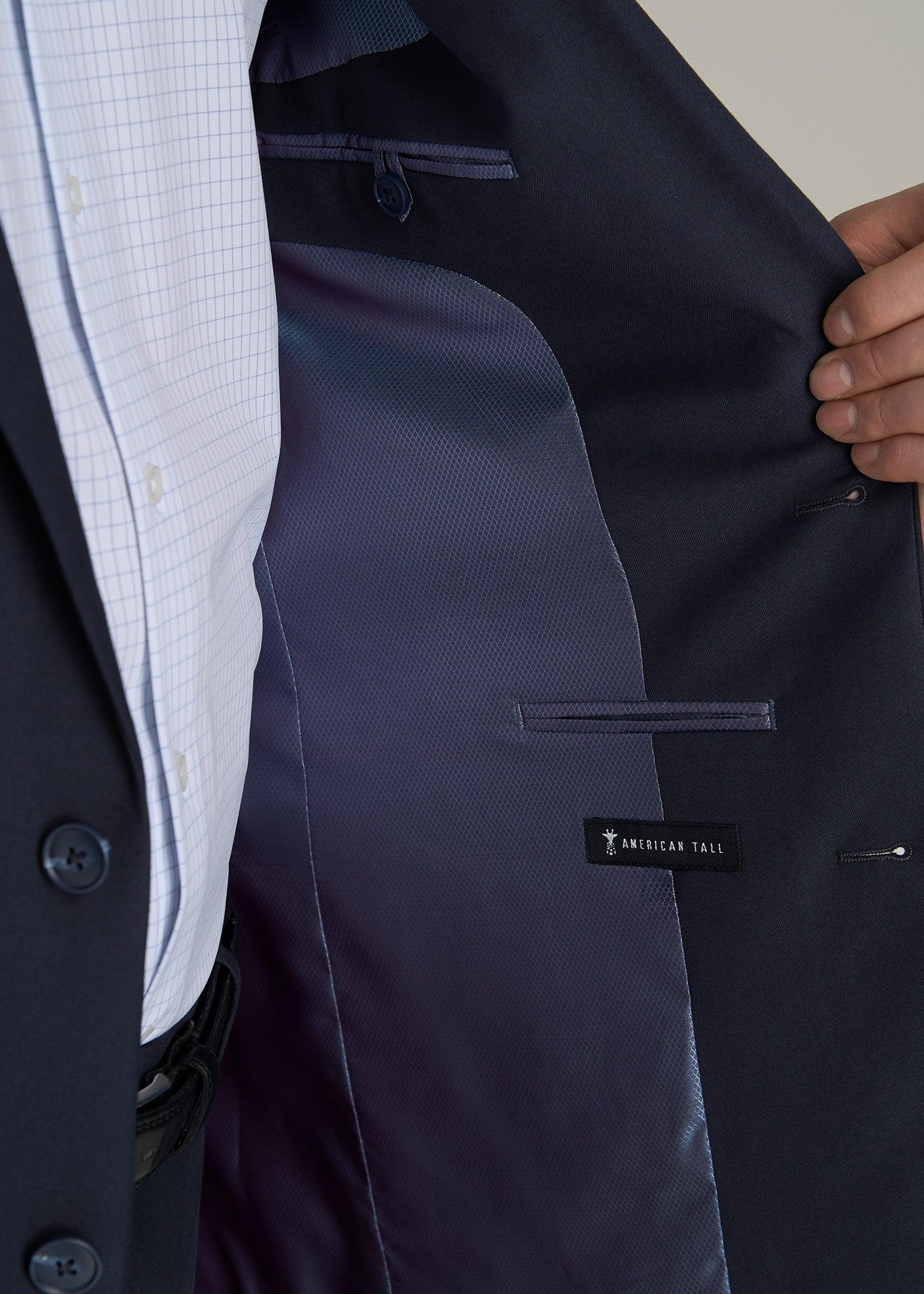 Suit Jacket for Tall Men in True Navy Male Product Image