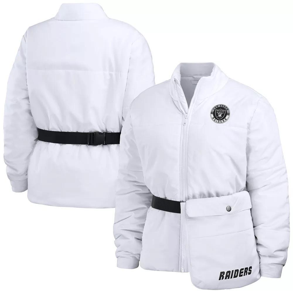 Women's WEAR by Erin Andrews White Dallas Cowboys Packaway Full-Zip Puffer Jacket,  Product Image