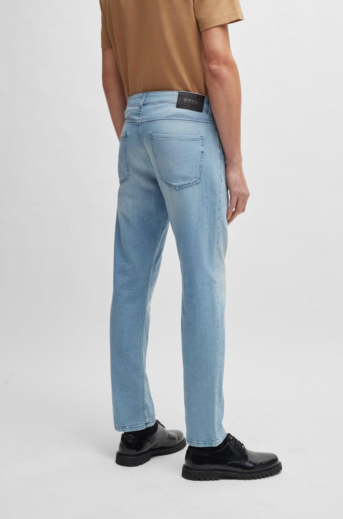 Slim-fit jeans in blue mechanical-stretch denim Product Image