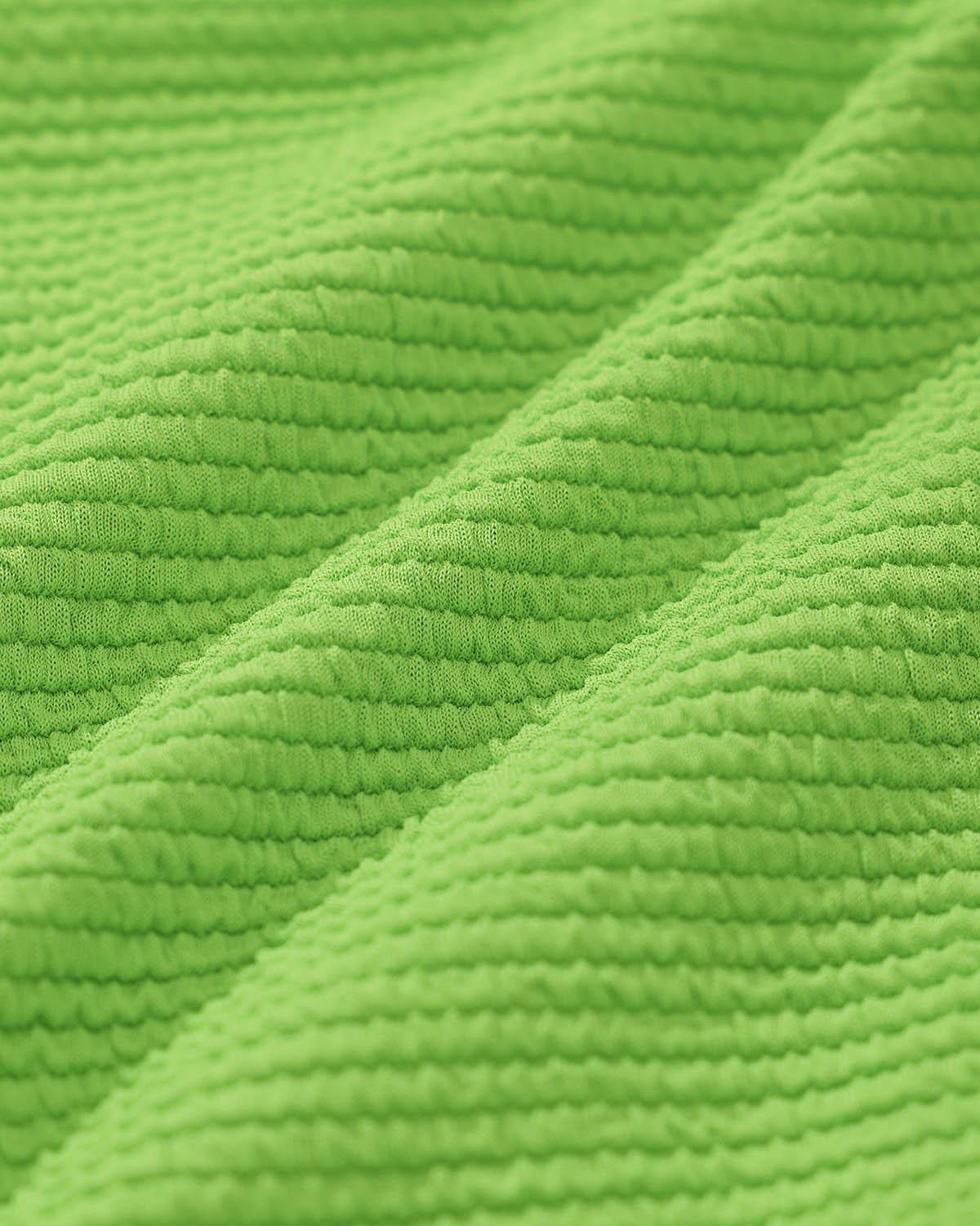 Green Ruffle Textured Bikini Set Product Image