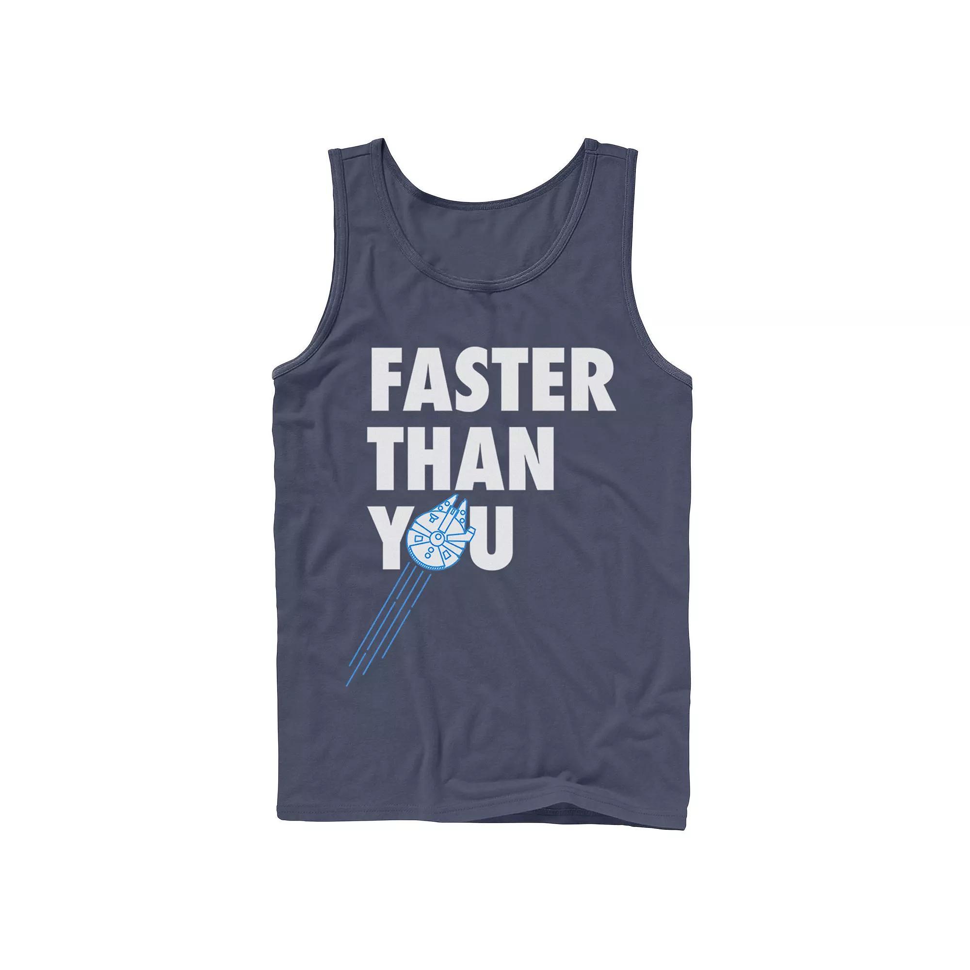 Men's Star Wars Faster Than You Quote Tank Top,  Product Image