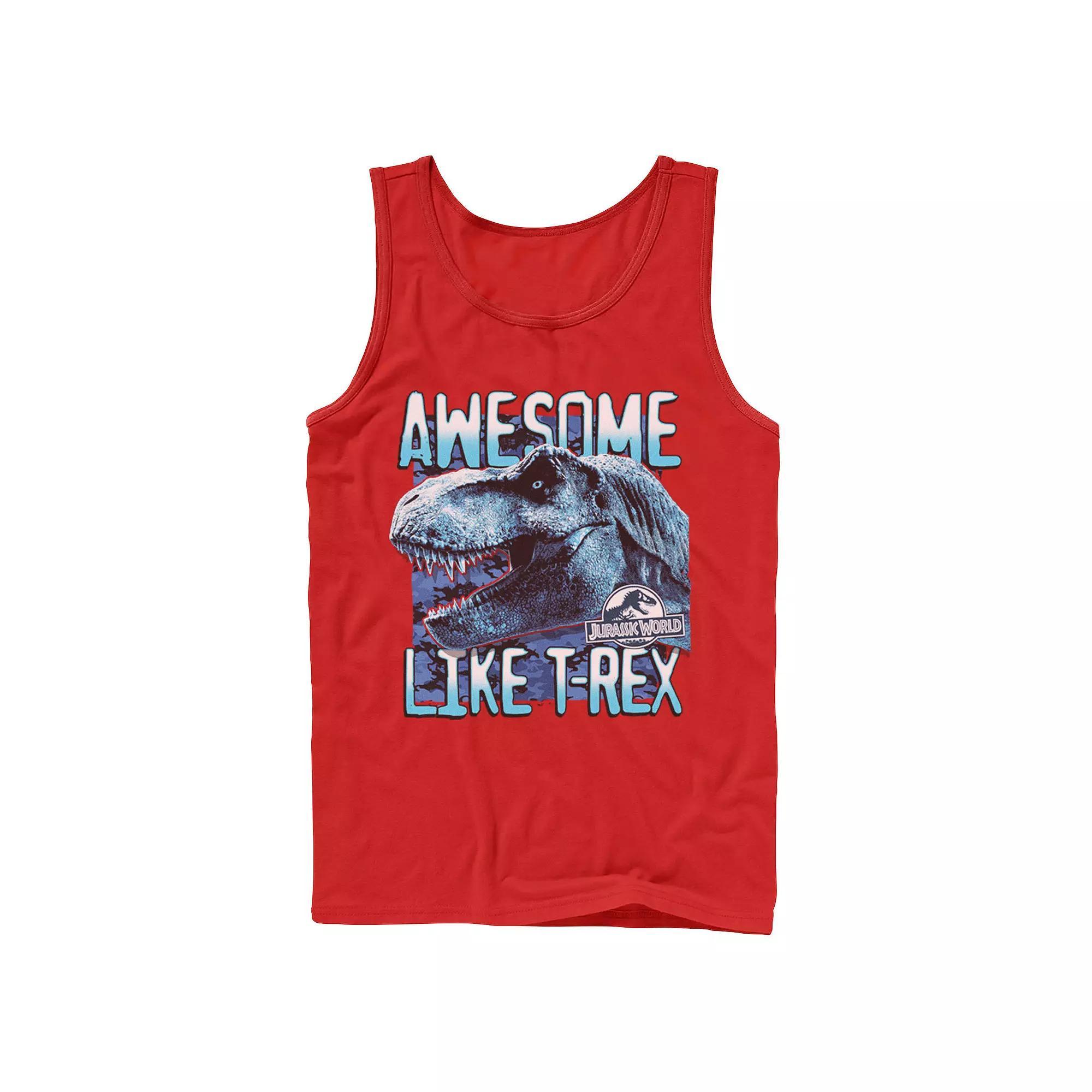 Men's Jurassic World Two Awesme Lke T-Rex Tank Top,  Product Image