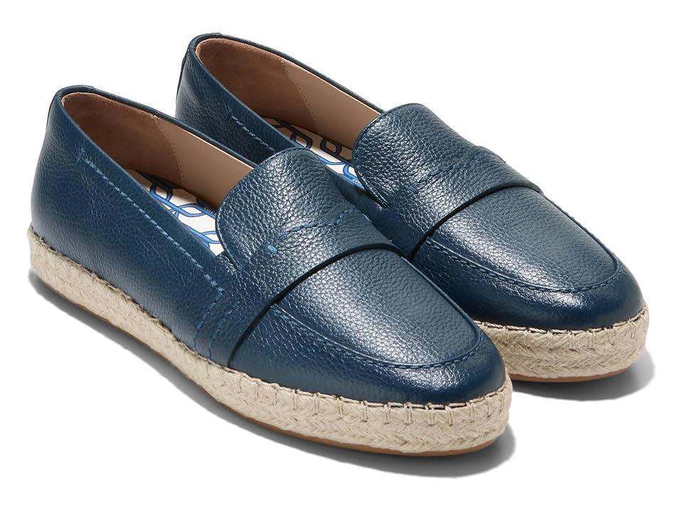 Cole Haan Cloudfeel Montauk Loafer (Blue Vwing Teal Leather) Women's Flat Shoes Product Image