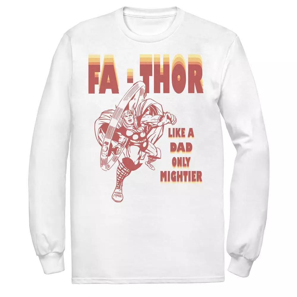 Men's Marvel Fa-Thor Like A Dad Only Mightier Retro Father's Day Tee,  Product Image