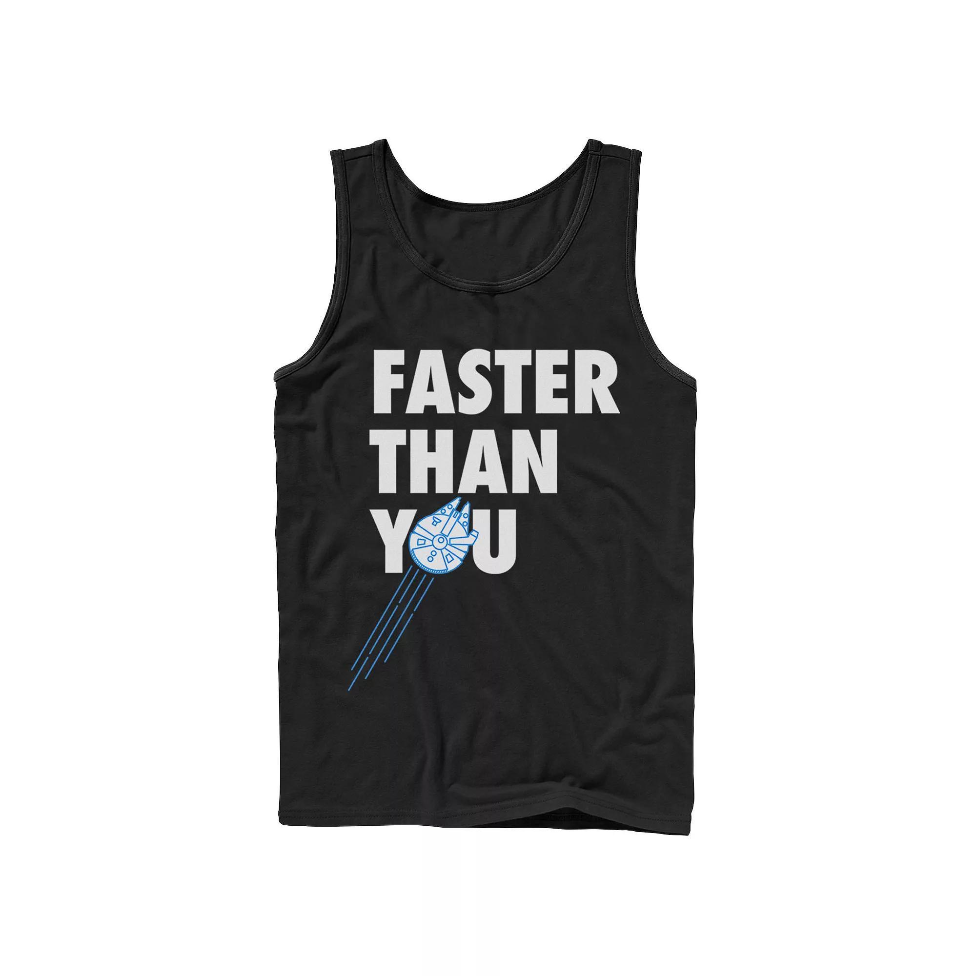 Men's Star Wars Faster Than You Quote Tank Top,  Product Image