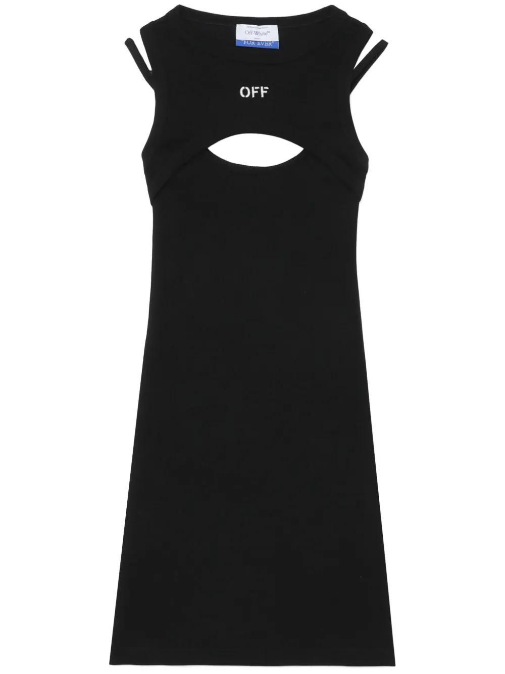 logo-print cut-out minidress Product Image
