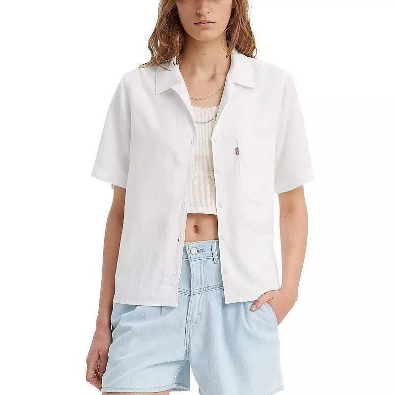 Womens Levis Joyce Resort Short Sleeve Button Front Shirt Product Image