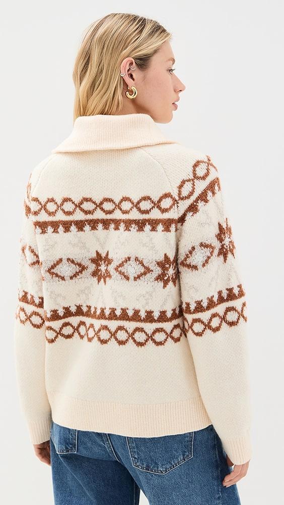 Varley Cai Fair Isle Half Zip | Shopbop Product Image