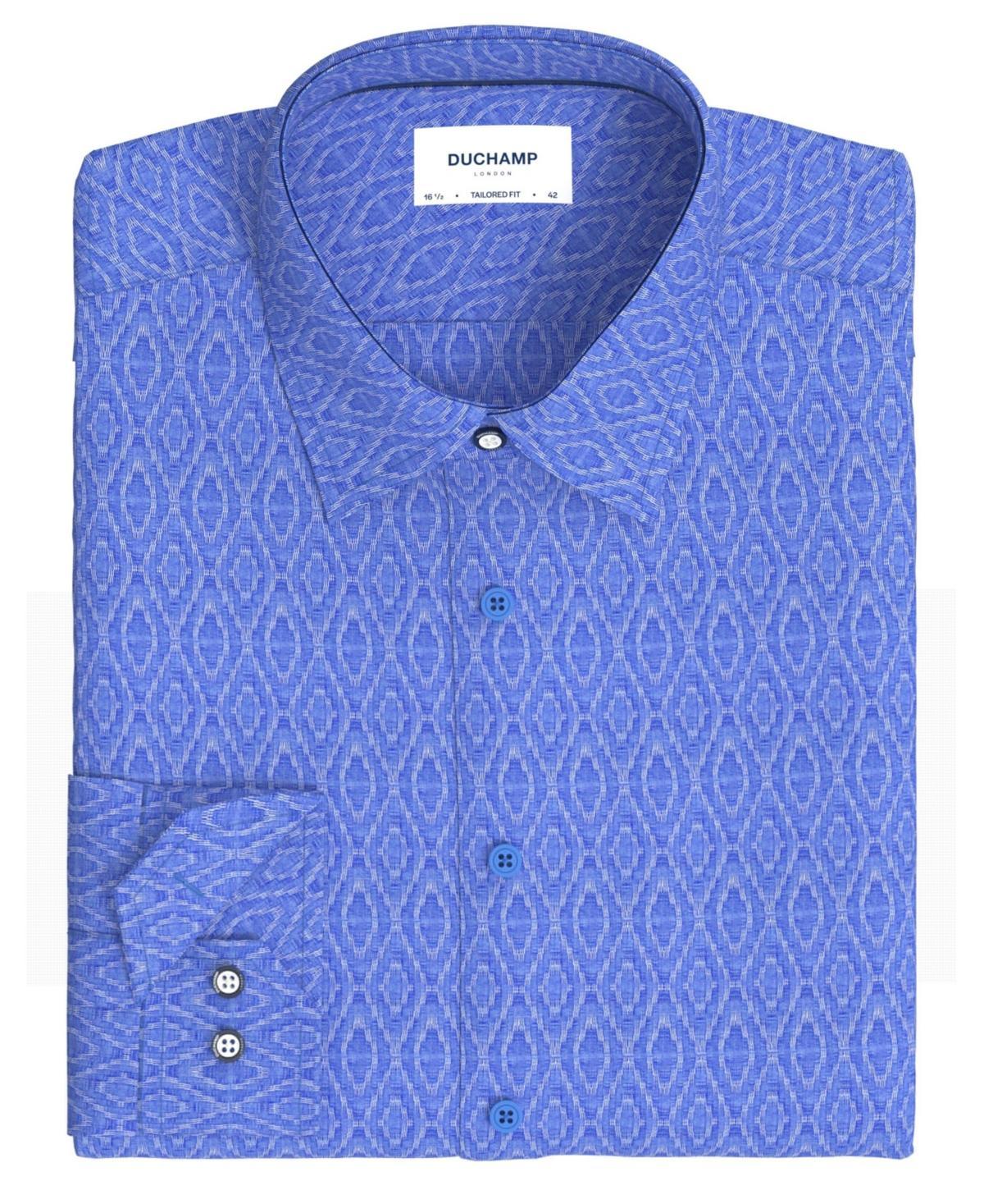 Duchamp London Mens Woven Diamond Dress Shirt Product Image