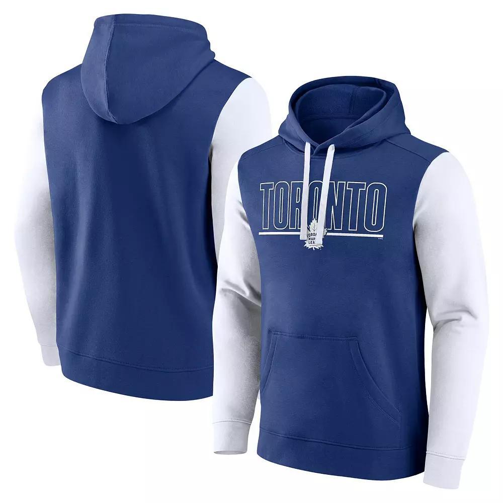 Men's Blue Toronto Maple Leafs Deliver Fleece Pullover Hoodie,  Product Image