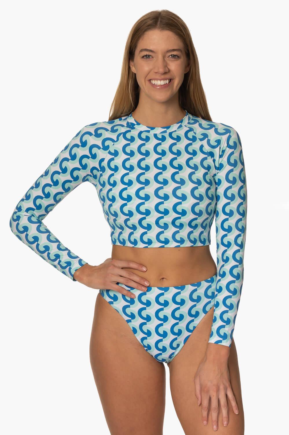 Moana Long Sleeved Crop Rashie - Dana Point Female Product Image