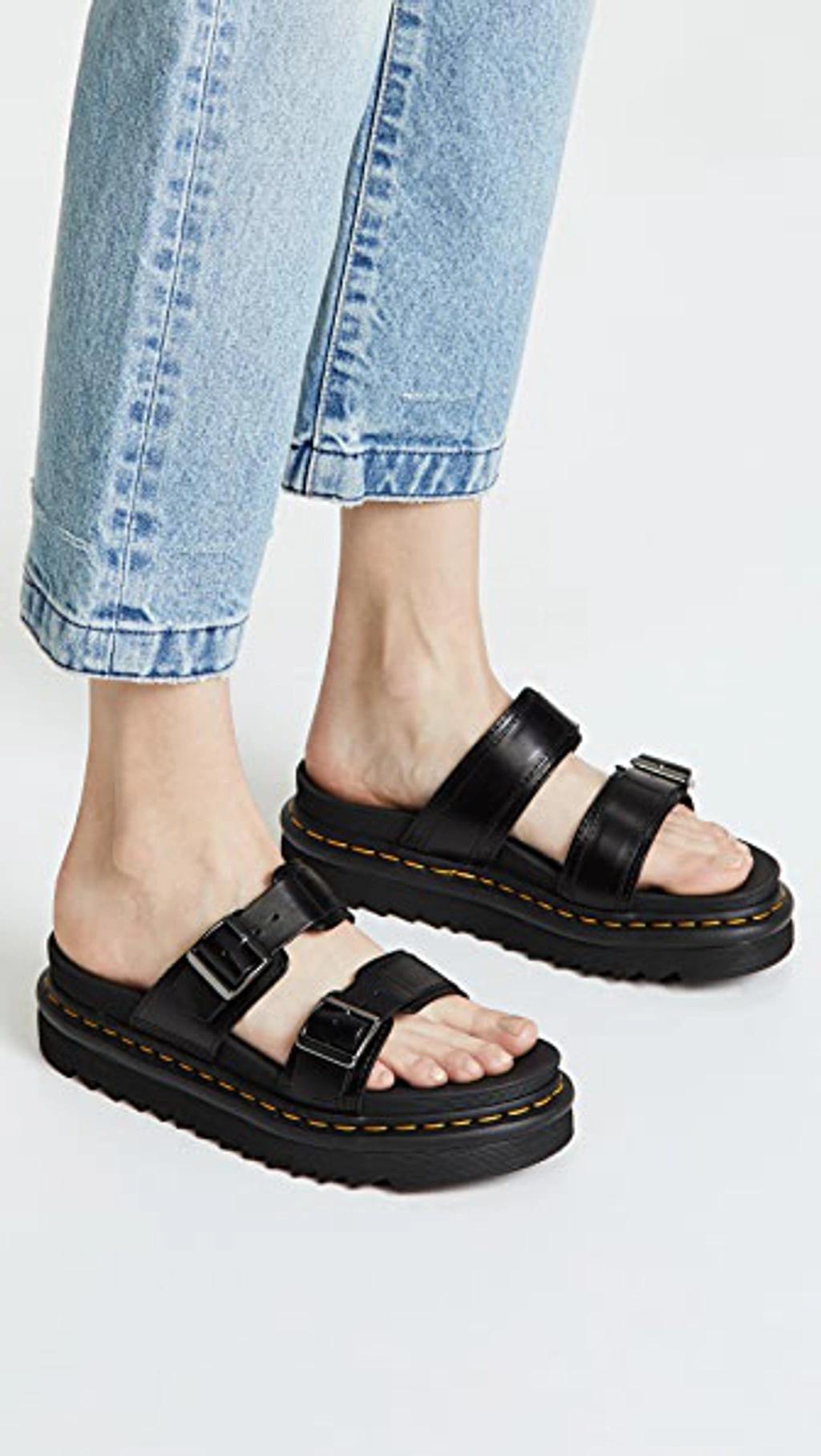 DR. MARTENS' Myles Slides In Black Brando Product Image