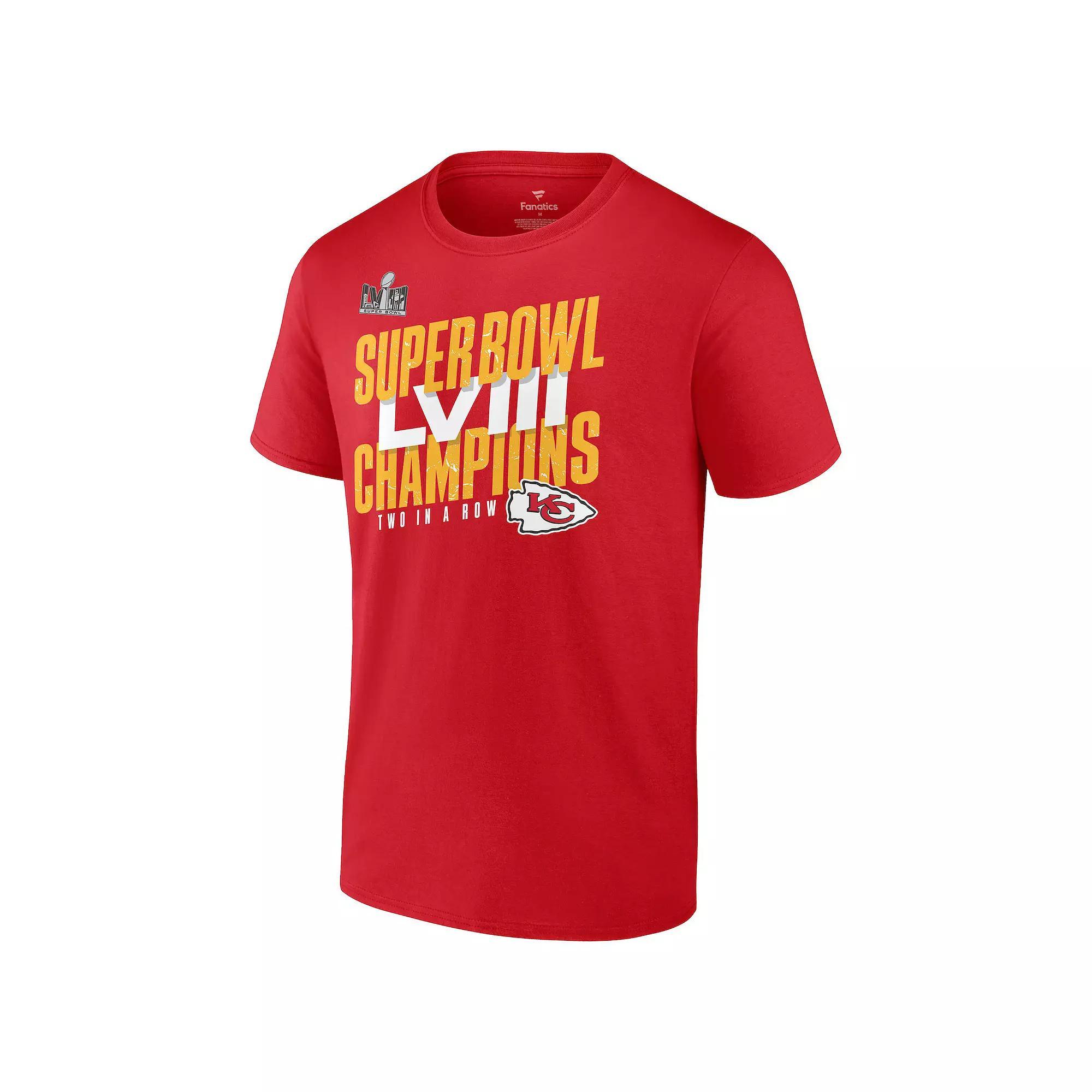 Men's Fanatics Kansas City Chiefs Super Bowl LVIII Champions Tee, Size: Large, Red Product Image