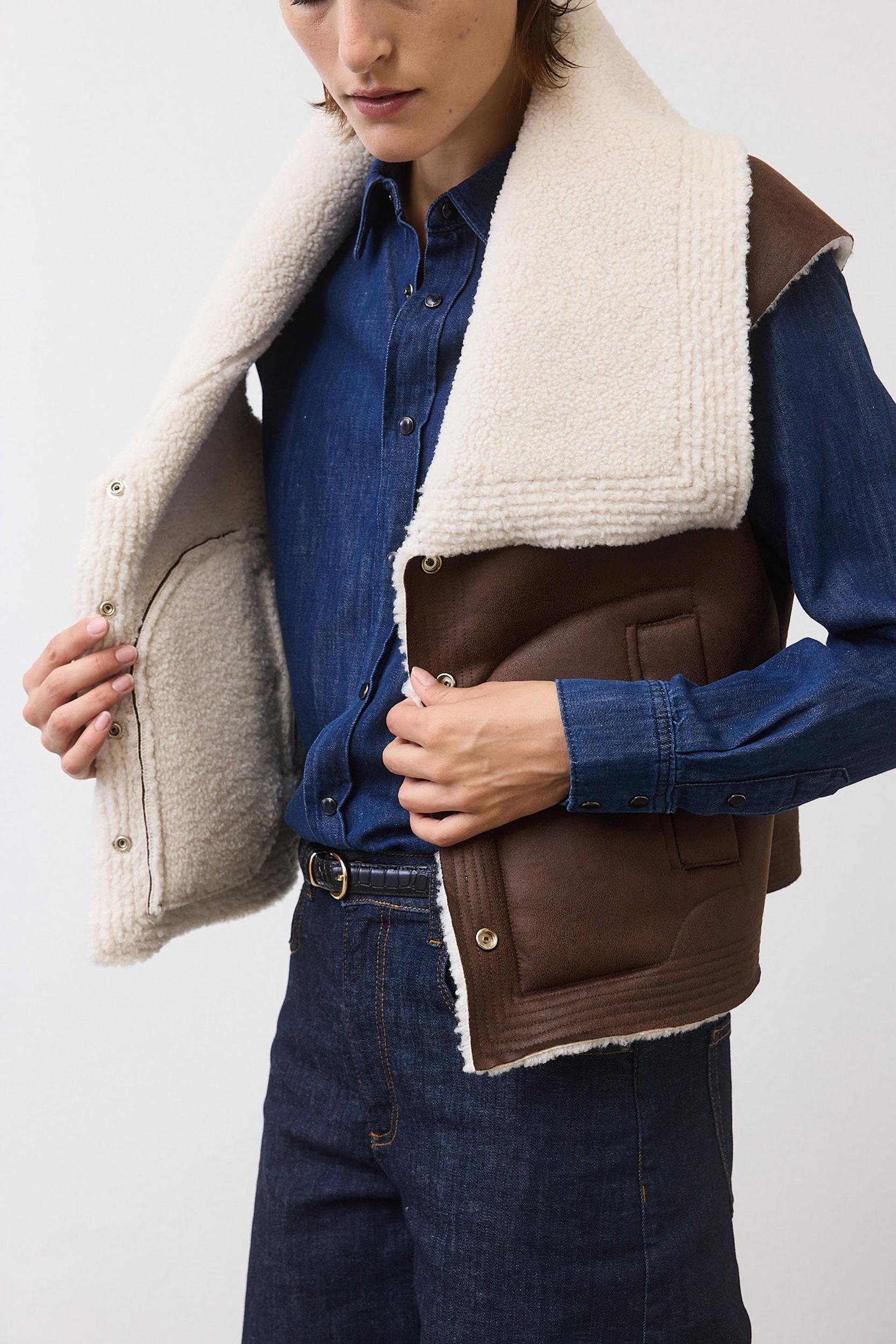 Reversible Summit Shearling Vest Product Image