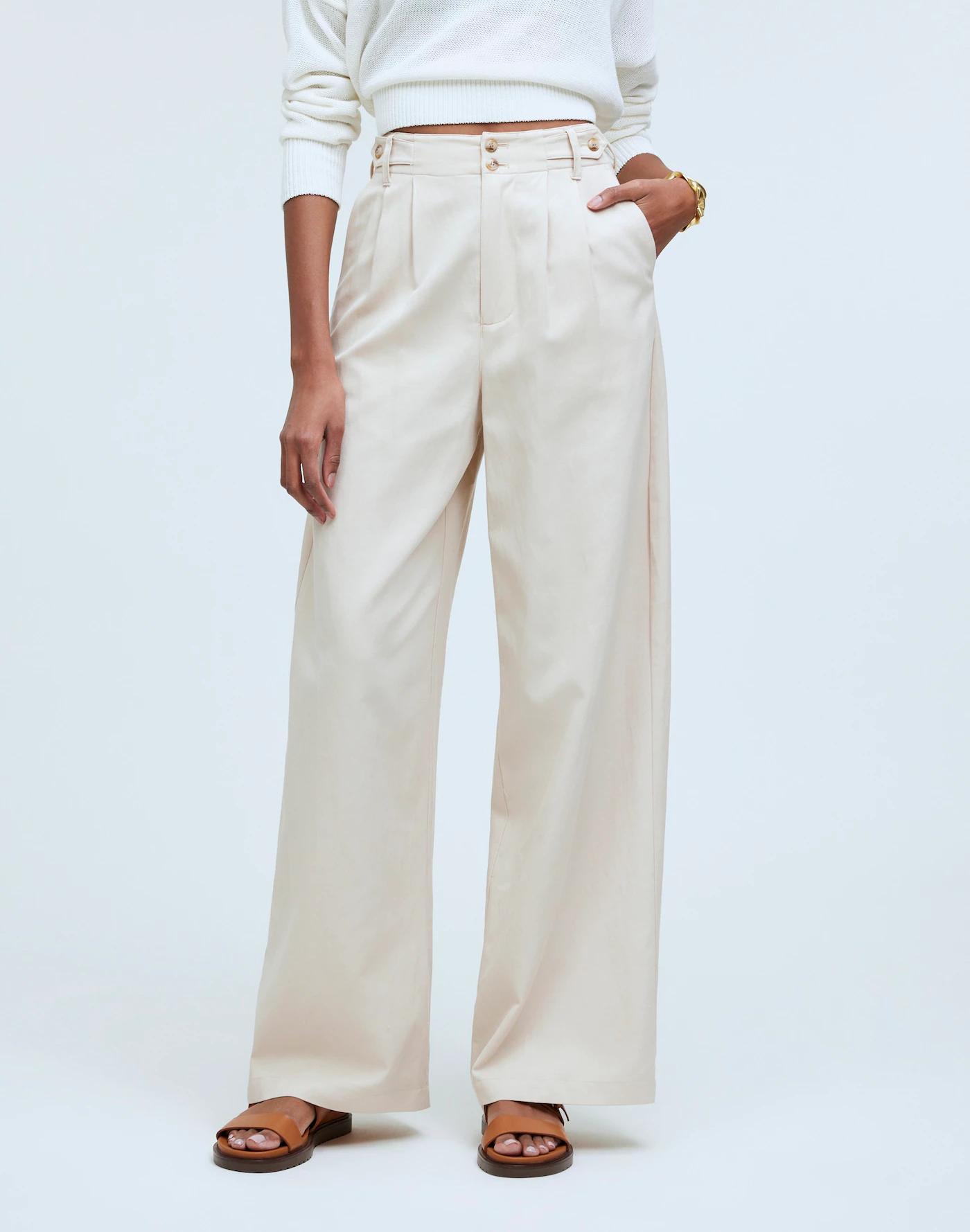 The Petite Harlow Wide-Leg Pant Product Image