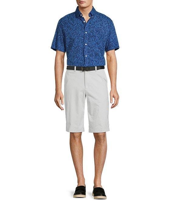 Roundtree & Yorke The Cloud Short Washed Classic Fit Flat Front 13#double; Inseam Chino Shorts Product Image