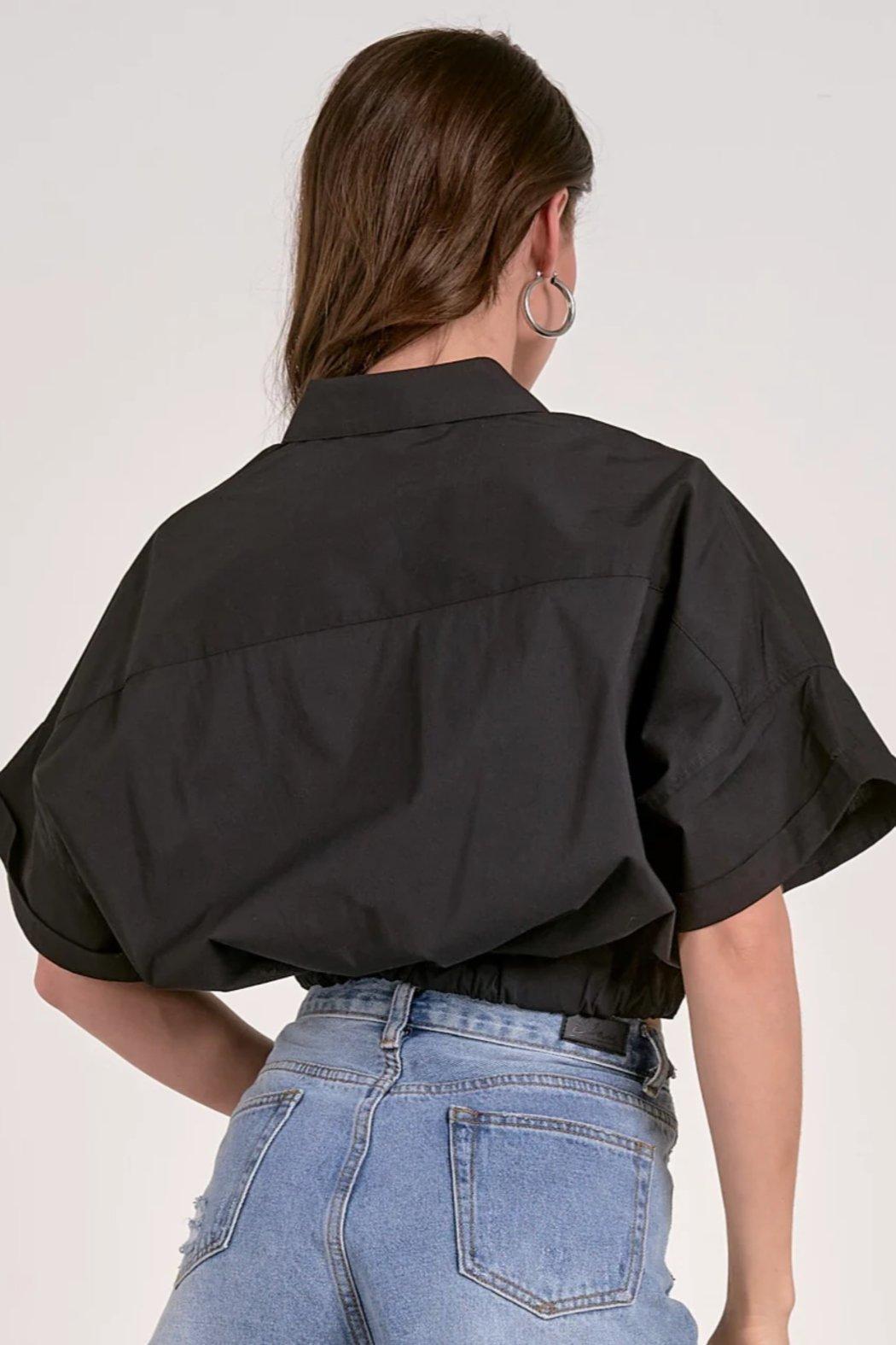 Short Sleeve Button Down Top Product Image