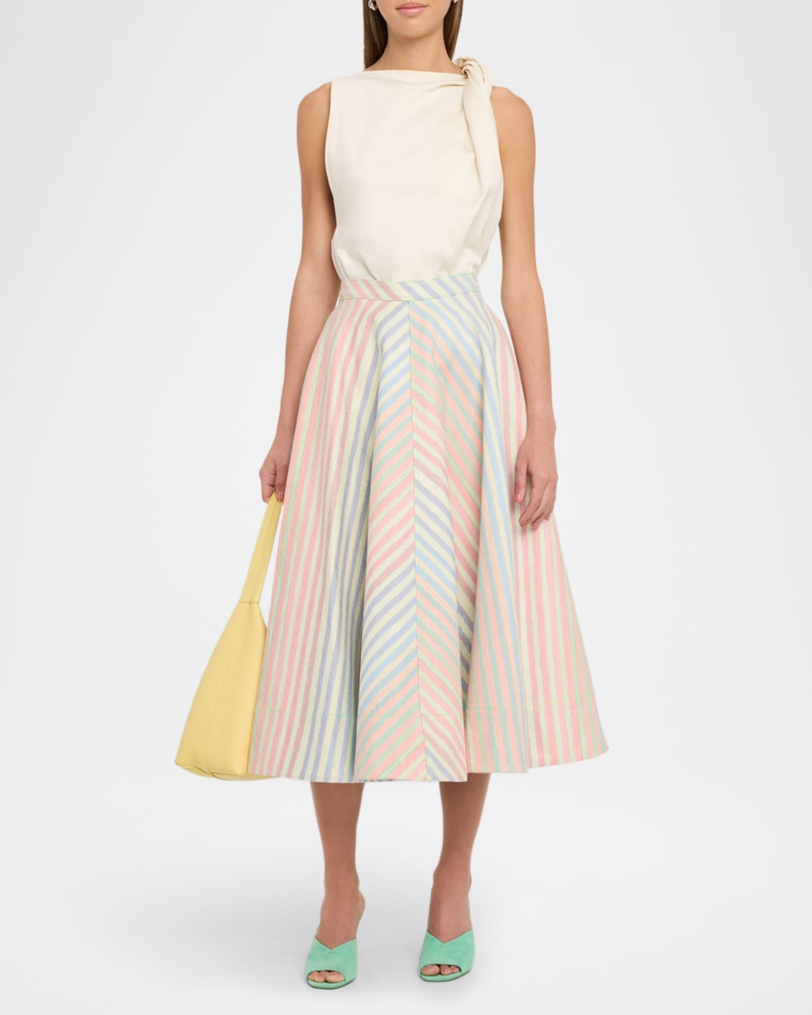 Crayon Stripe Circle Skirt  Product Image