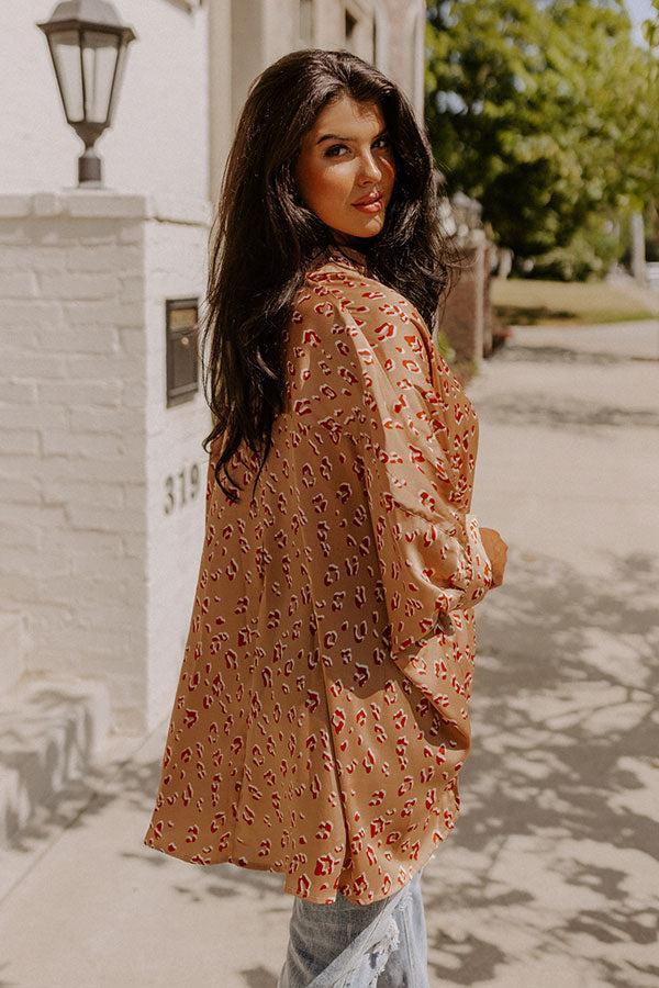 Dream And Dance Shift Top In Iced Latte Product Image