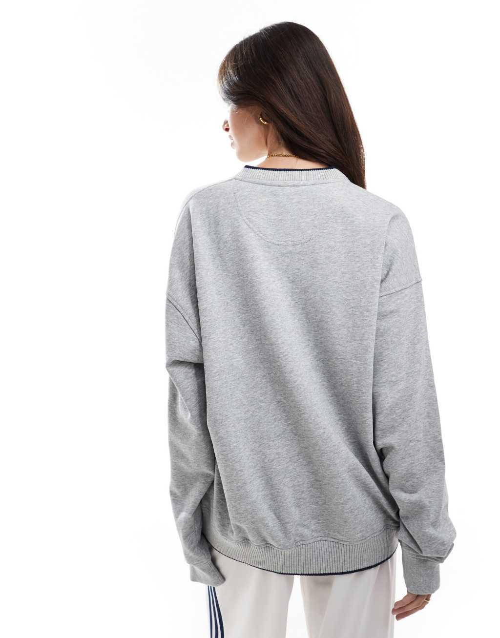 Cotton On classic crew sweatshirt in gray with Athens graphic Product Image