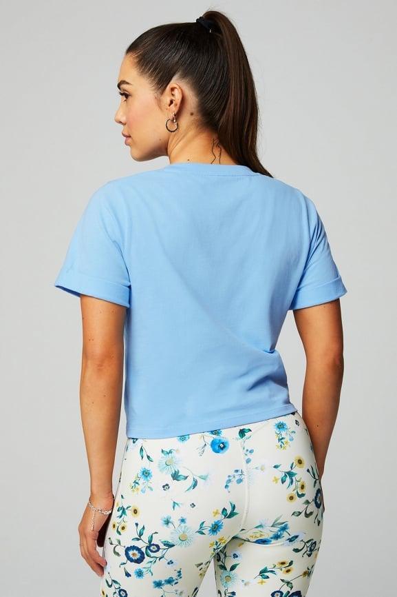 100% Cotton Front-Twist Tee Product Image