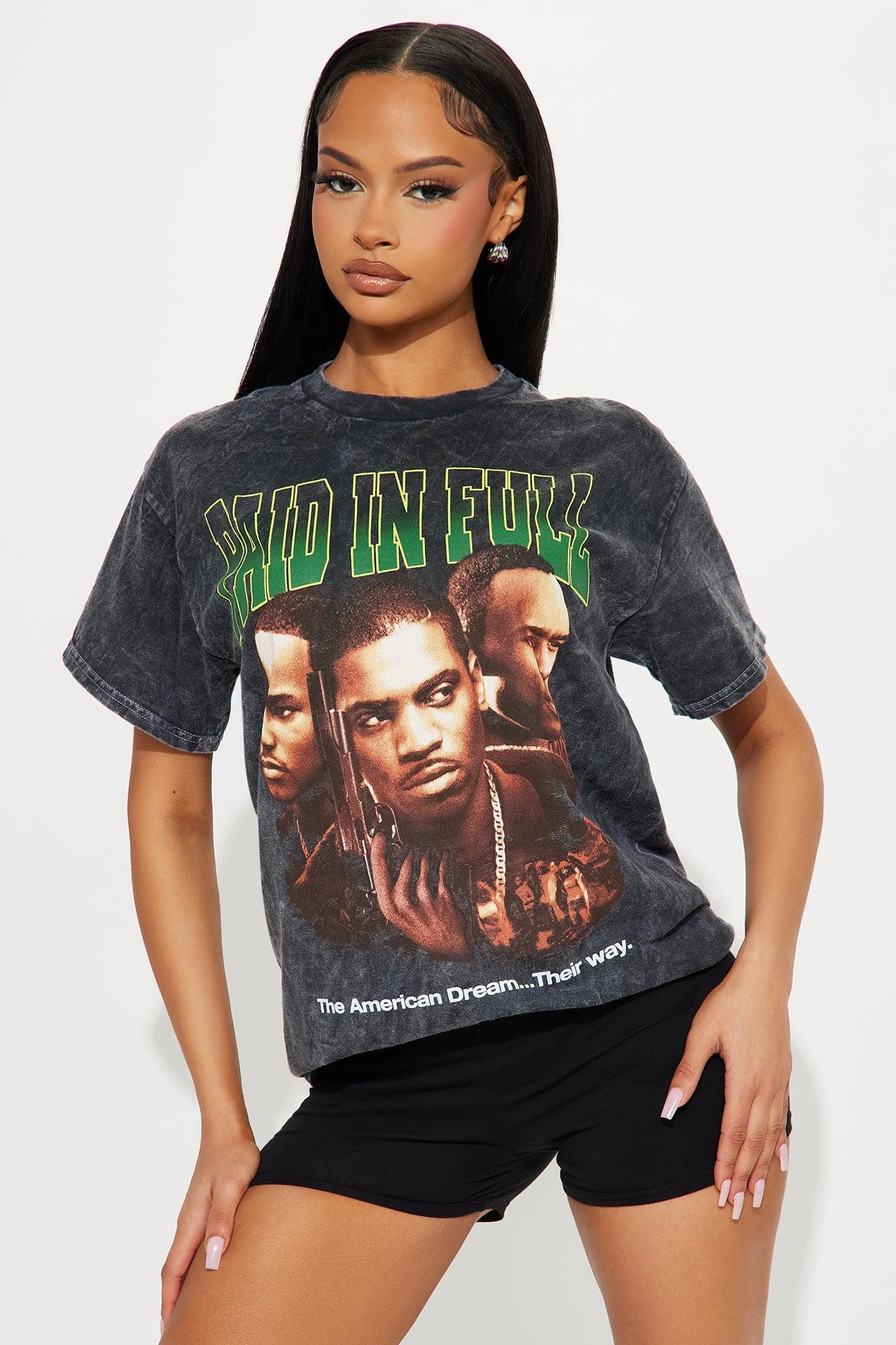 Paid in Full Washed Oversized Tee - Black Product Image