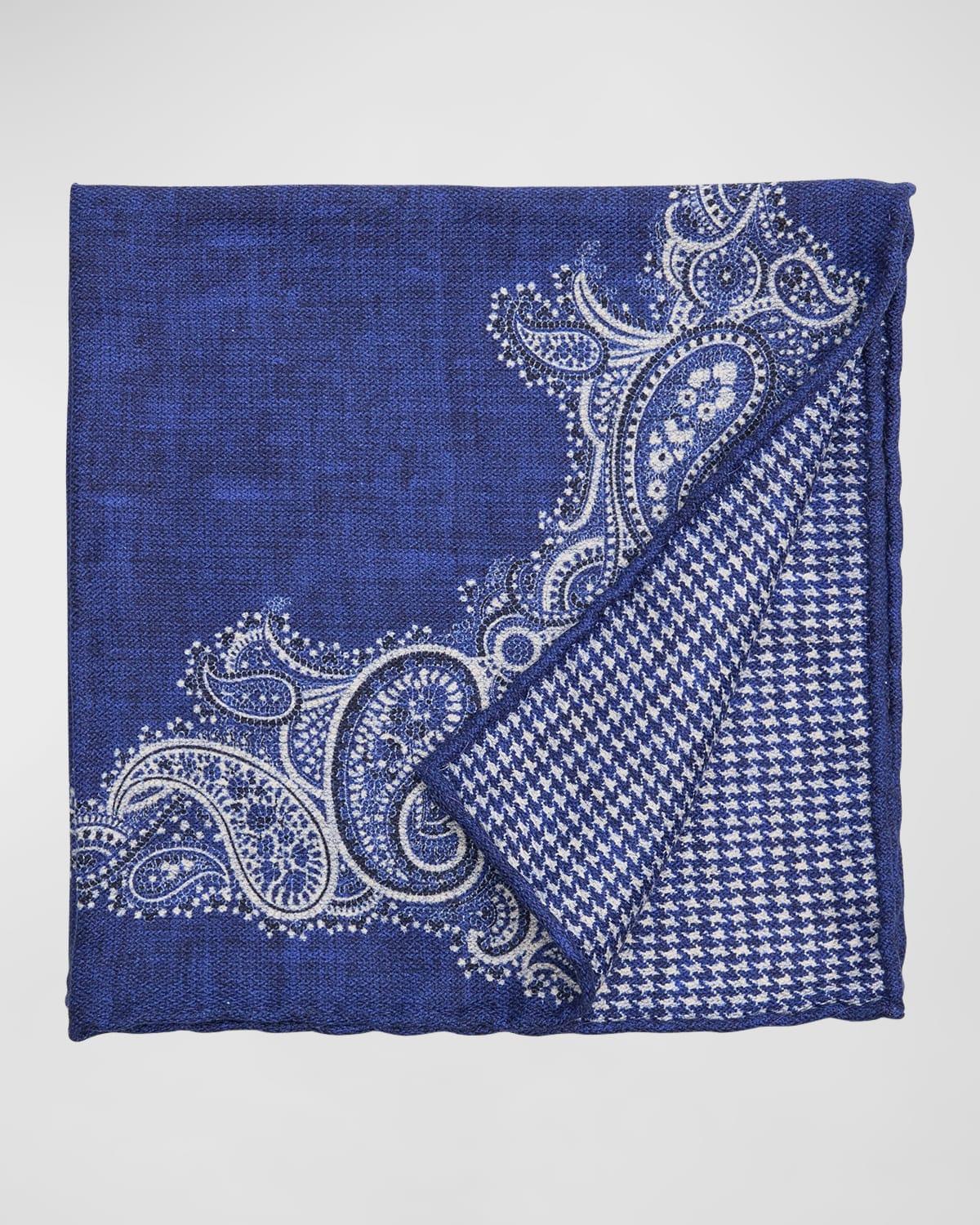 Mens Silk Double-Faced Pocket Square Product Image