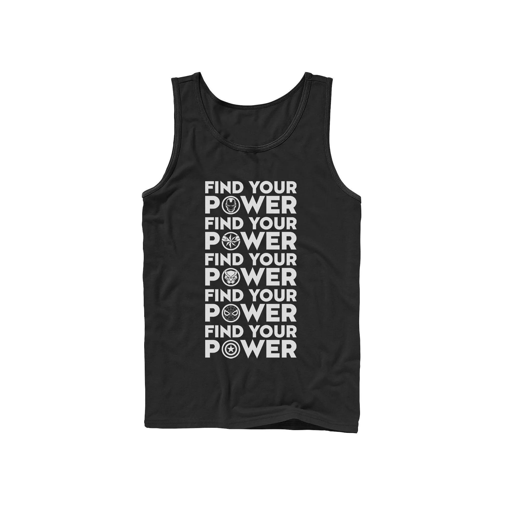 Men's Marvel The Avengers Find Your Power Graphic Tank,  Product Image