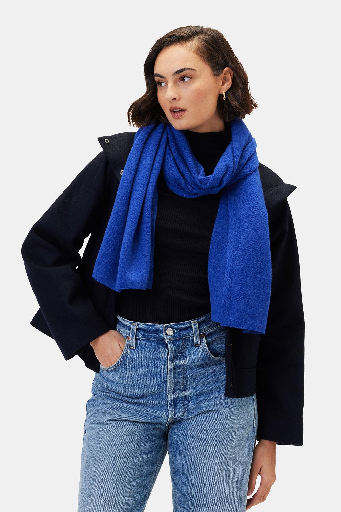 Jolie Cashmere Scarf - Cobalt Product Image